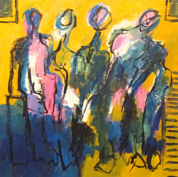 Composition 7158 绘画, 39.4x39.4 in