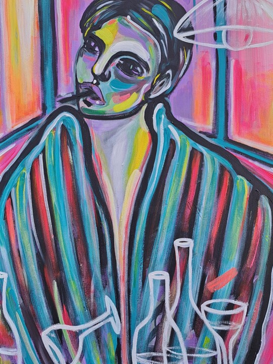 Olivier la nuit 绘画, 31.5x23.6 in