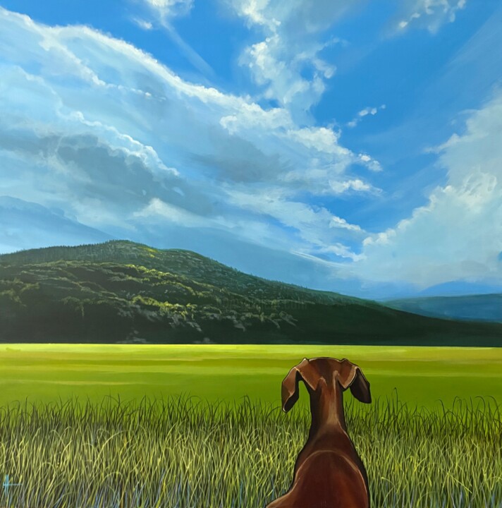 How Green Was My Valley 绘画, 30x30 in