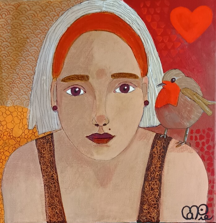 Tout pour ma chérie 绘画, 11.8x11.8 in
