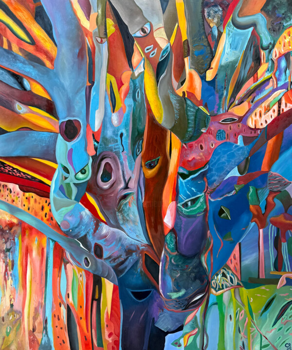 WeHo Due 绘画, 44.1x36.6 in