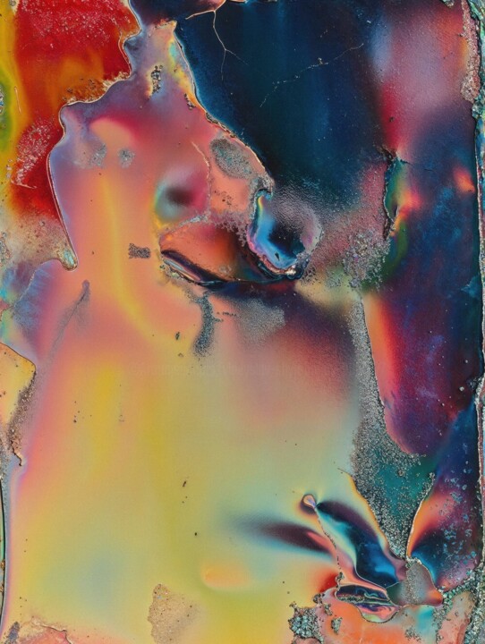 Burnt metal scan 6 Fotografia, 15,8x12,6 in