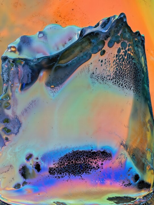Burnt metal scan 10 摄影, 15.8x12.6 in