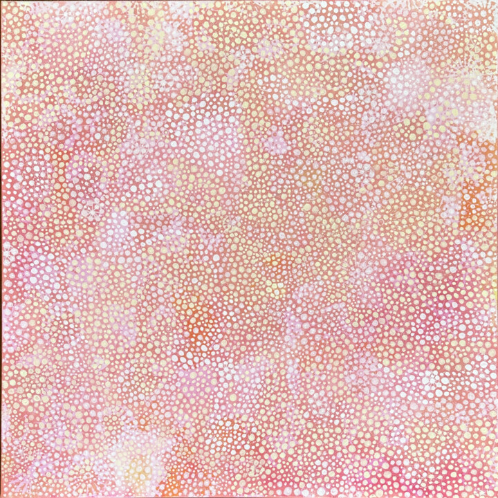 Painting titled "Coral Form II" by Jennifer Bell, Original Artwork, Acrylic Mounted on Wood Stretcher frame