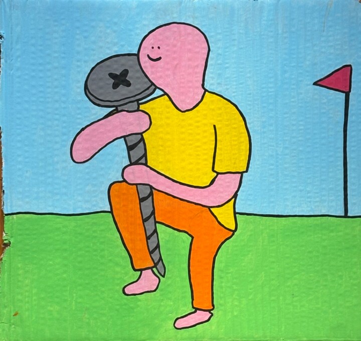 绘画,  14.6x15.8 in 