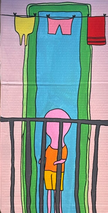 Le petit Simon 绘画, 26.4x13.4 in