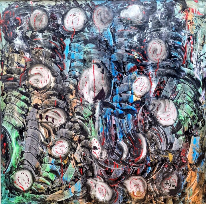 Metamorfose 绘画, 47.2x47.2 in