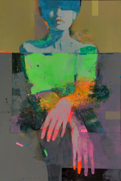 Hand Movements Painting, 47.2x31.5 in