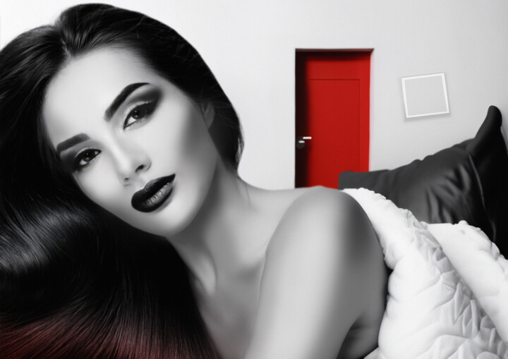 Donna a letto 数字艺术