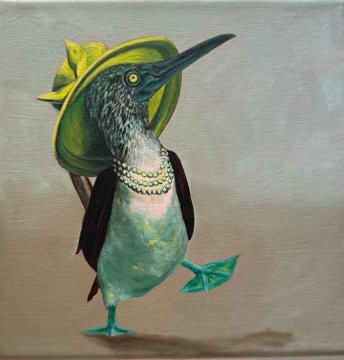 Queen of the Boobies 绘画, 8x8 in