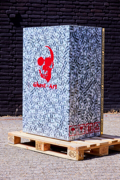 Money never sleeps Safe Scultura, 48,8x31,5 in