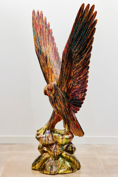 Abstract Eagle Heykel, 74,8x33,5 in