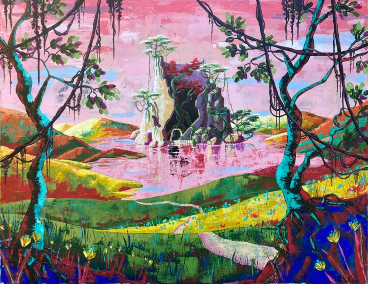 绘画,  27.6x35.4 in 