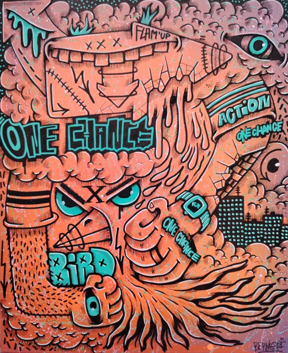 ONE CHANCE👊 绘画, 23.6x19.7 in