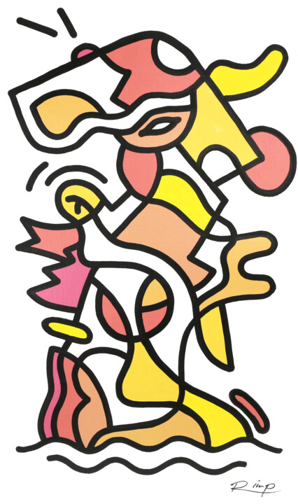 绘画,  33.5x19.7 in 