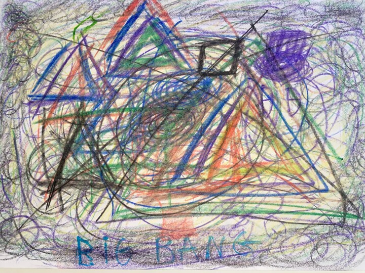 A Thousand Triangles(Big Bang) 图画, 11.7x16.5 in