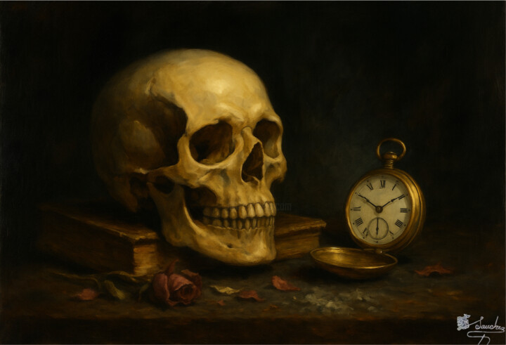 Reloj de la Eternidad Картина, 17,7x28,4 in