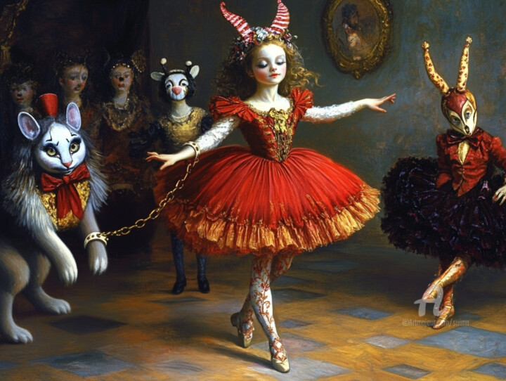 Digital Arts titled "The Little Queen an…" by Suima, Original Artwork, AI generated image
