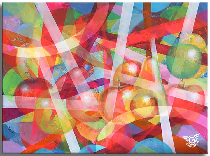 Painting titled "Discover Color" by Gardani, Original Artwork, Oil