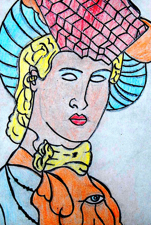 Victoria1 Tekening, 11,8x7,9 in
