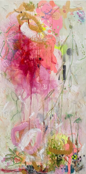 Pintura titulada "Life Goes On No.1" por Beate Garding Schubert, Obra de arte original, Acrílico Montado en Bastidor de cami…