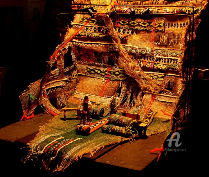 Scenography for the performance "Talentless" Scultura, 51,2x33,5 in