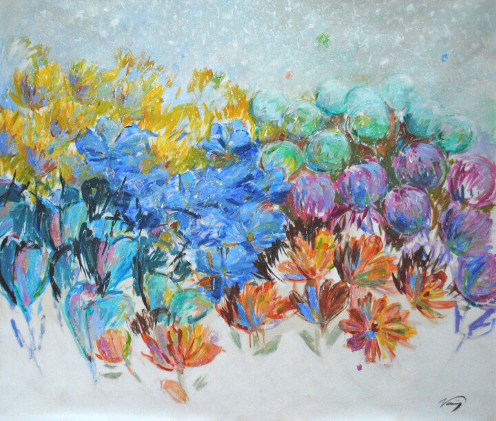 Neige précoce 绘画, 39.4x50.4 in