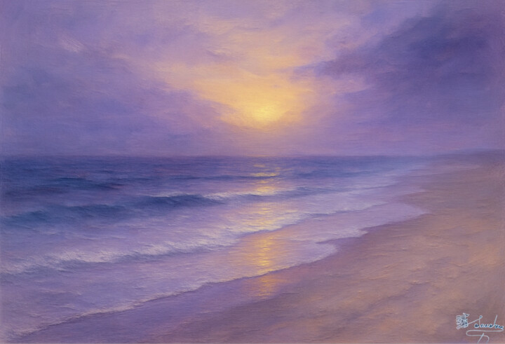 Painting titled "Bruma de Serenidad" by Elio Segundo Sanchez, Original Artwork, Oil