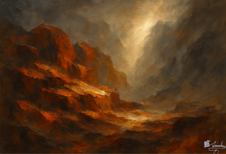 Painting titled "Luz en el Desfilade…" by Elio Segundo Sanchez, Original Artwork, Oil
