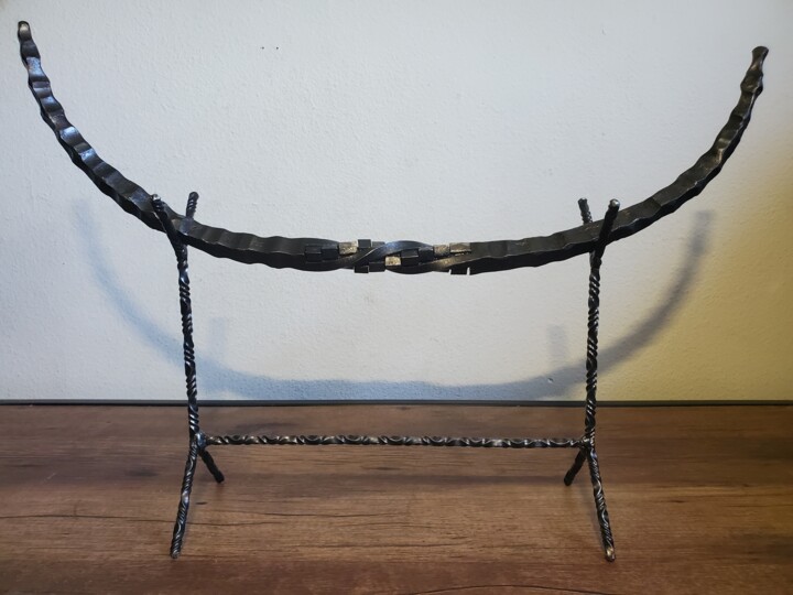 forged steel horn with cube twist Heykel, 15,5x22,5 in
