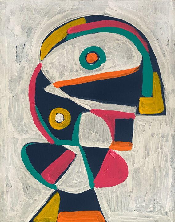 Pintura titulada "Retrato" por Enrique Pichardo, Obra de arte original, Acrílico