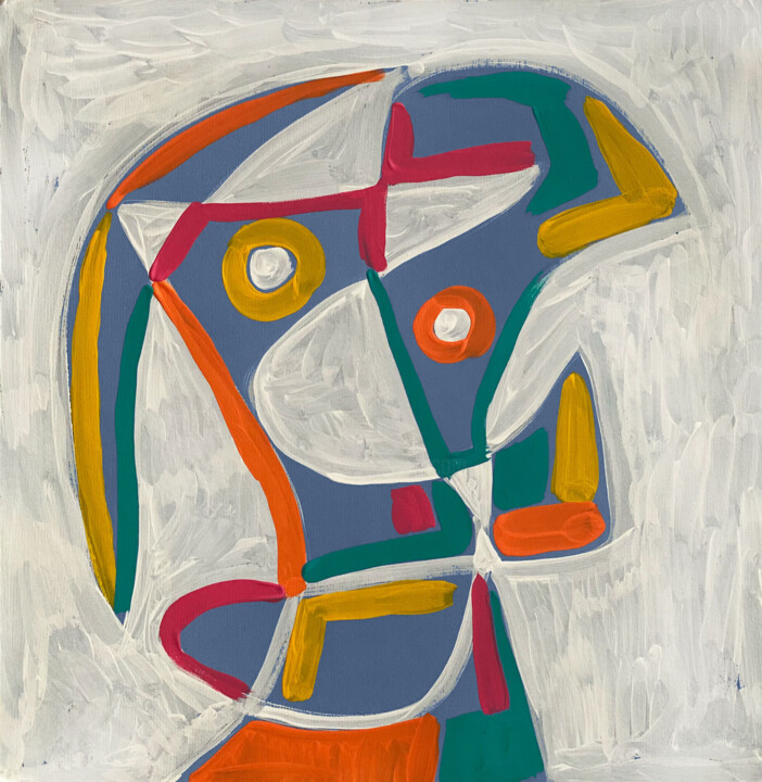 Pintura titulada "Retrato" por Enrique Pichardo, Obra de arte original, Acrílico