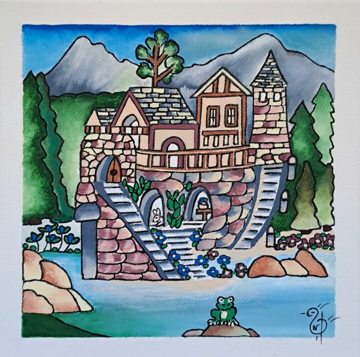 Château Perché Картина, 7,9x7,9 in