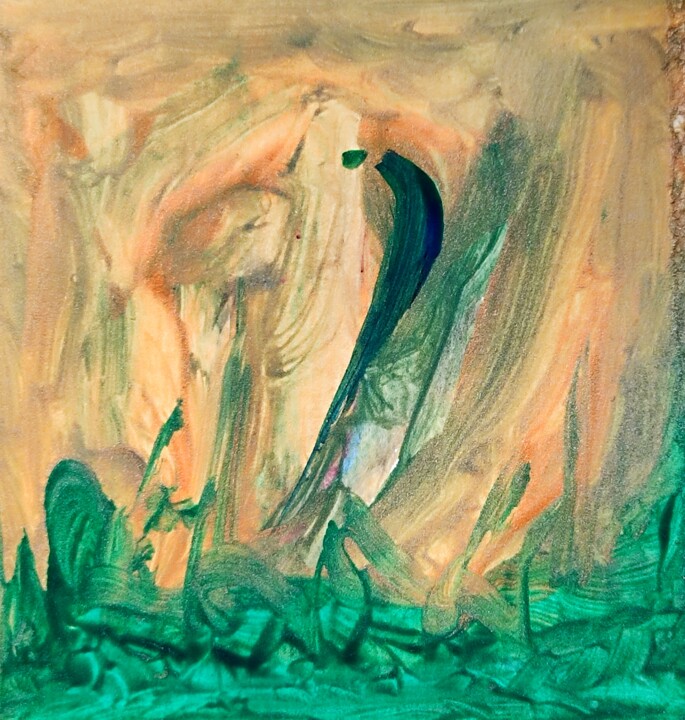 Malerei mit dem Titel "Dreaming farmer - 1…" von Milto Sideris, Original-Kunstwerk, Acryl