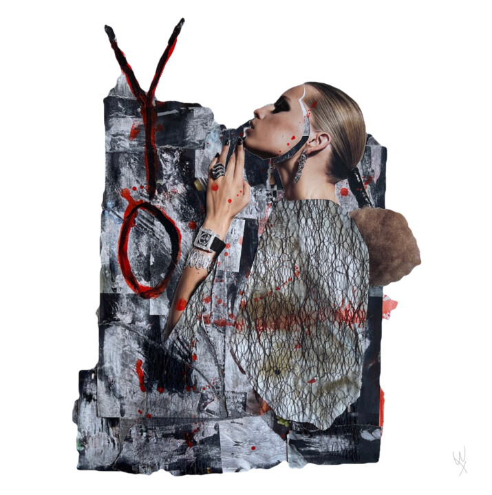 Las Rajas I Collages, 15.8x15.8 in
