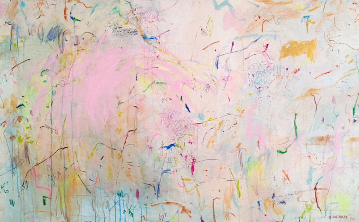 绘画 标题为“XXL Abstract Painti…” 由Natalya Volynska, 原创艺术品, 丙烯 安装在木质担架架上