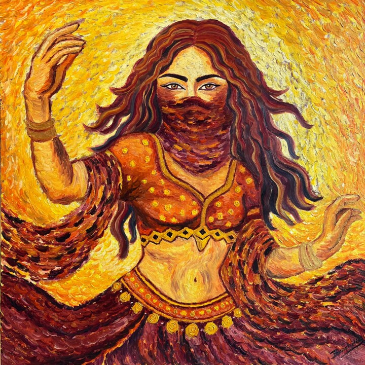 Shamsa 绘画, 23.6x23.6 in