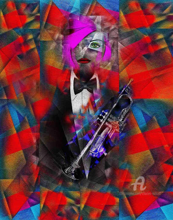 Cafe Justine II Arte digitale, 14x11 in