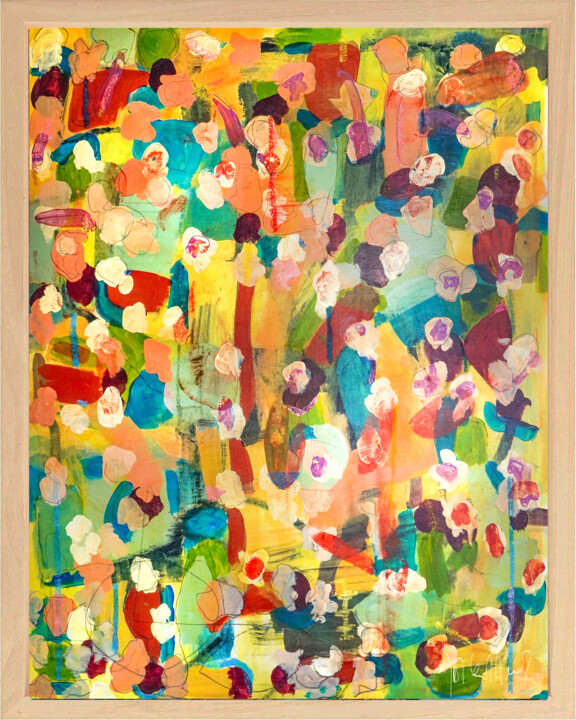 Schilderij getiteld "Liberation of the m…" door Geert Lemmers, Origineel Kunstwerk, Acryl Gemonteerd op Houten paneel
