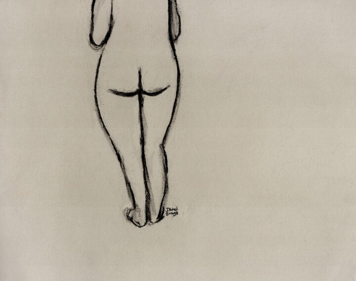 Female Figure Facing Away 绘画, 11x14 in