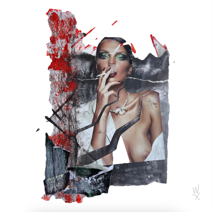 Las Rajas II Collages, 15.8x15.8 in