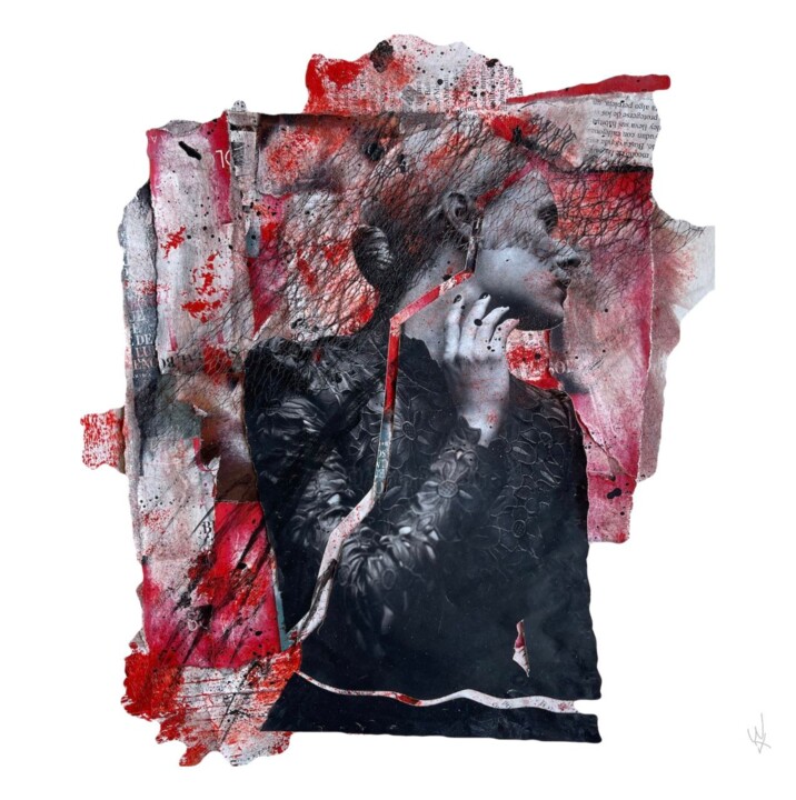 Las Rajas III Collages, 15.8x15.8 in