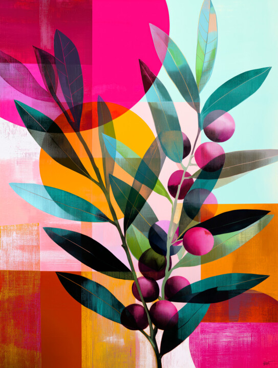 OLIVE BRANCH Digital Arts, 55.1x41.3 in