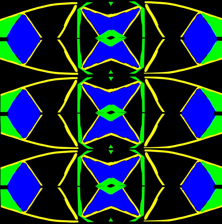 Organic Symmetry 1b4d 数字艺术, 40x39.7 in