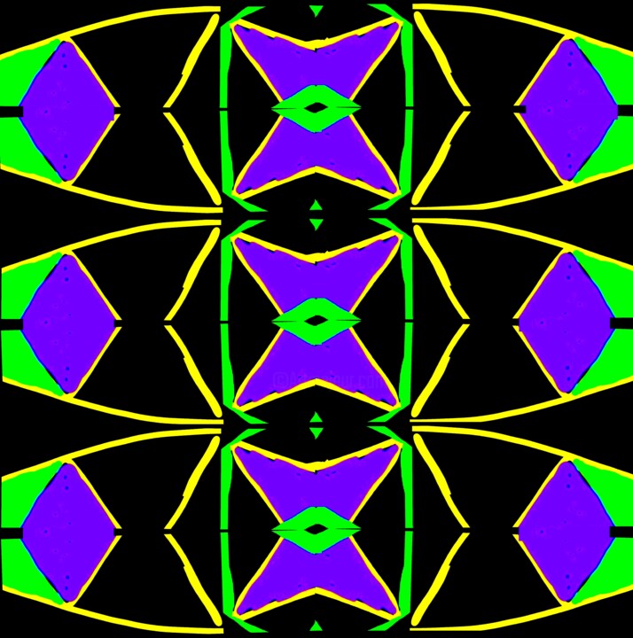 Organic Symmetry 1b4d2 数字艺术, 30x29.7 in