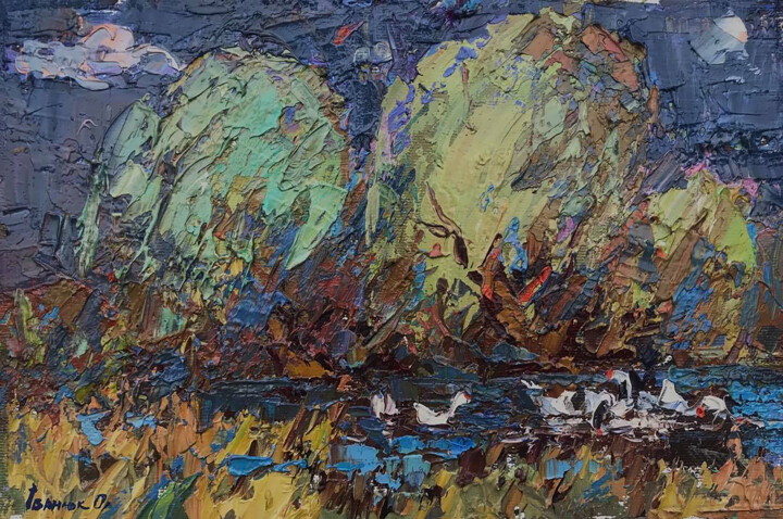 In the Shade of Willows Tablo, 7,9x11,8 in