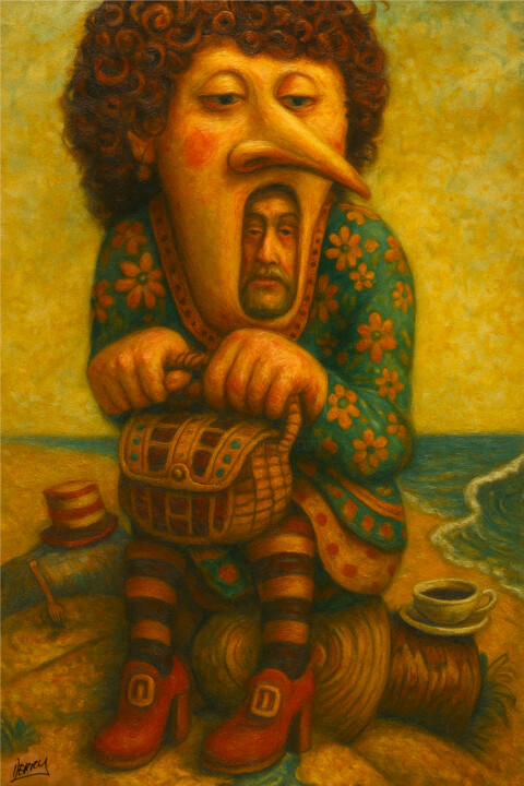 绘画,  21.3x14.2 in 