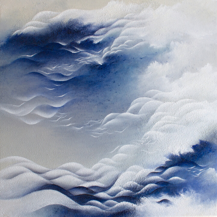제목이 "Soft shine"인 미술작품 Francesca Borgo로, 원작, 아크릴 나무 들것 프레임에 장착됨