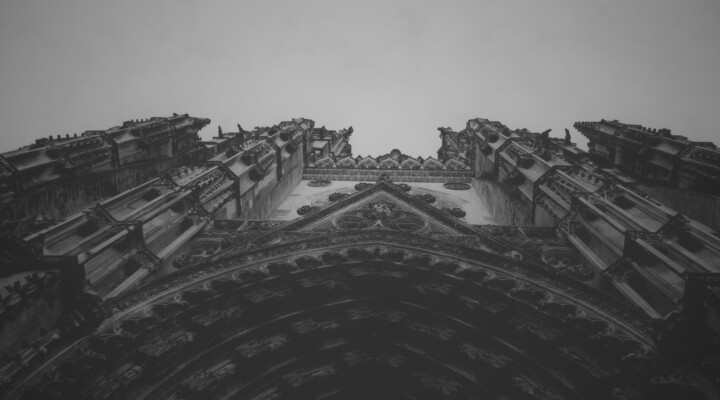 Portique de la Cathédrale de Tours 摄影, 11.7x16.5 in