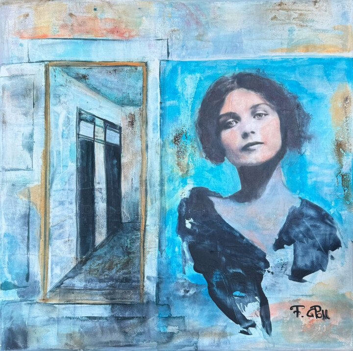 Zwischen Vergangenheit und Melancholie 绘画, 23.6x23.6 in